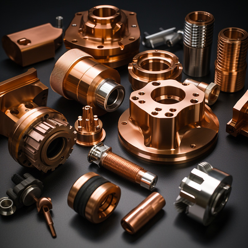 High Precision CNC Turning Copper Part For Aerospace Automotive Industry