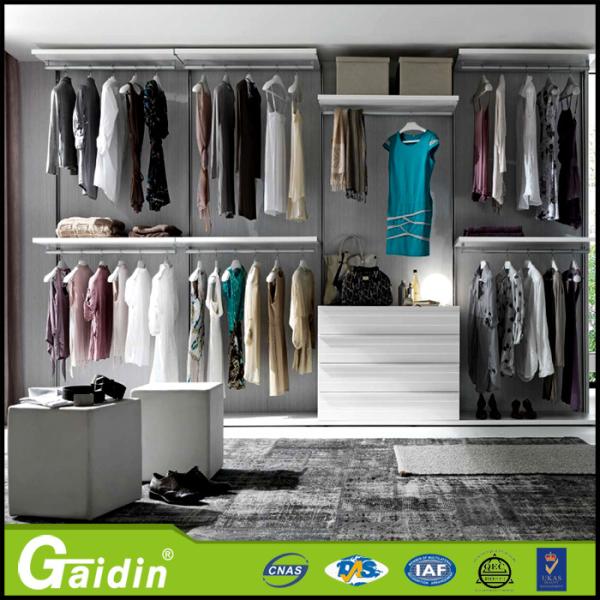China supplier bedroom furniture pole system easy assemble walk in wardrobe