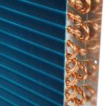 Corrugated Fin Copper Condenser Coil Tube AC Evaporator Coil