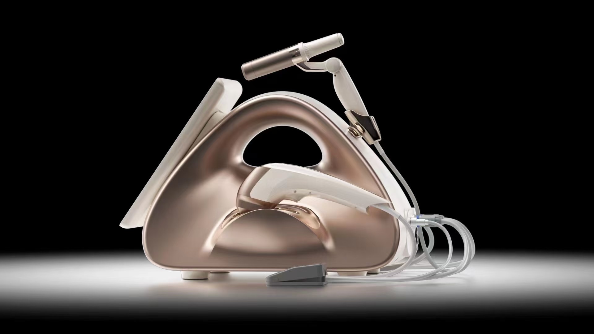 Simultaneous Vertical HIFU Face and Body Contouring Beauty Machine with Adjustable Energy