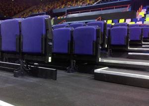 China Cinema Upholstered Indoor Bleacher Systems , Audience Systems Seating Fixed To Floor / Wall on sale