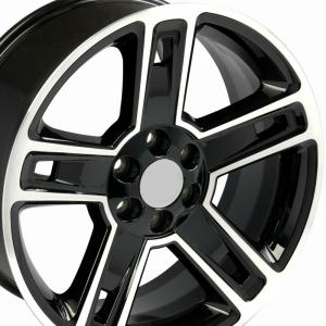 Quality 26x10 GMC Yukon Replica Wheels Gloss Black Machined Face Rims Fit Tahoe LTZ Silverado wholesale