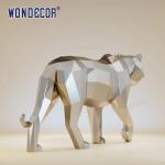 Majestic Forged Metal Sculpture Large Scale Public Art Geometric Tiger