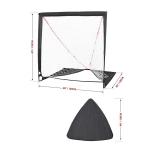 Official Size 6x6 Folding Lacrosse Goal Fiberglass Frame Folding Lacrosse Goal