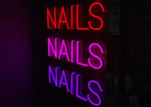 Quality 200cm Nail Logo Letter Led Neon Flex Sign EU Plug Custom Neon Bar Signs wholesale