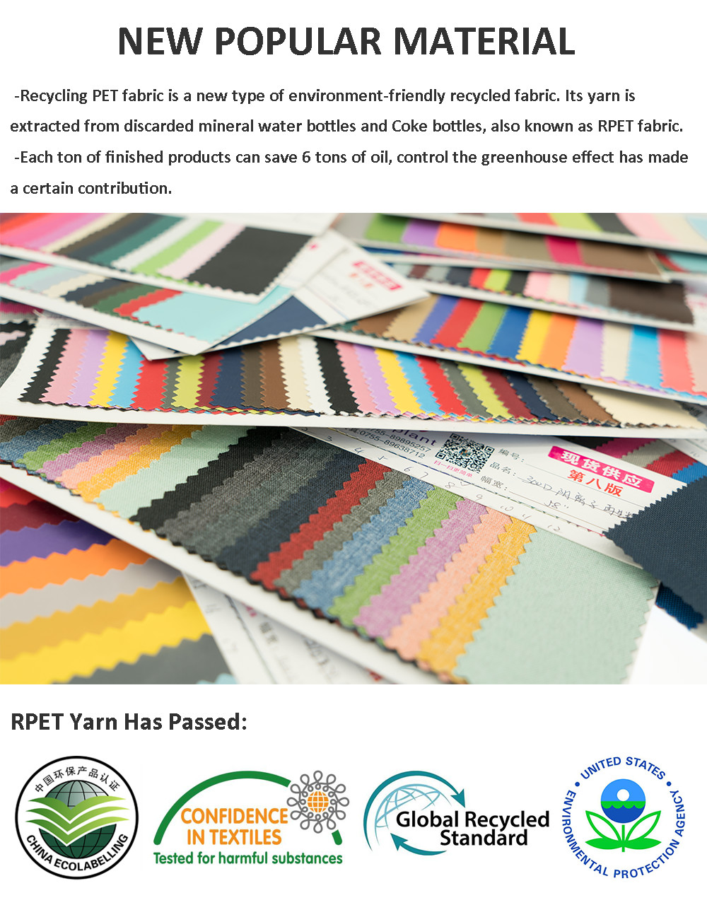 86% Polyester 14% Recycled Spandex Fabric For Dress And Other Clothing