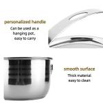 Best Selling Silver Stainless Steel 201 Round Outdoor Dinner Cooking Pot Sets