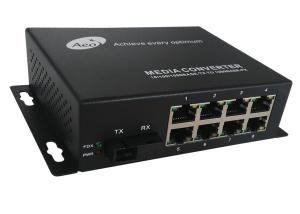 Quality 28Gbps 8 Port Fiber Media Converter 1310nm 1550nm wholesale
