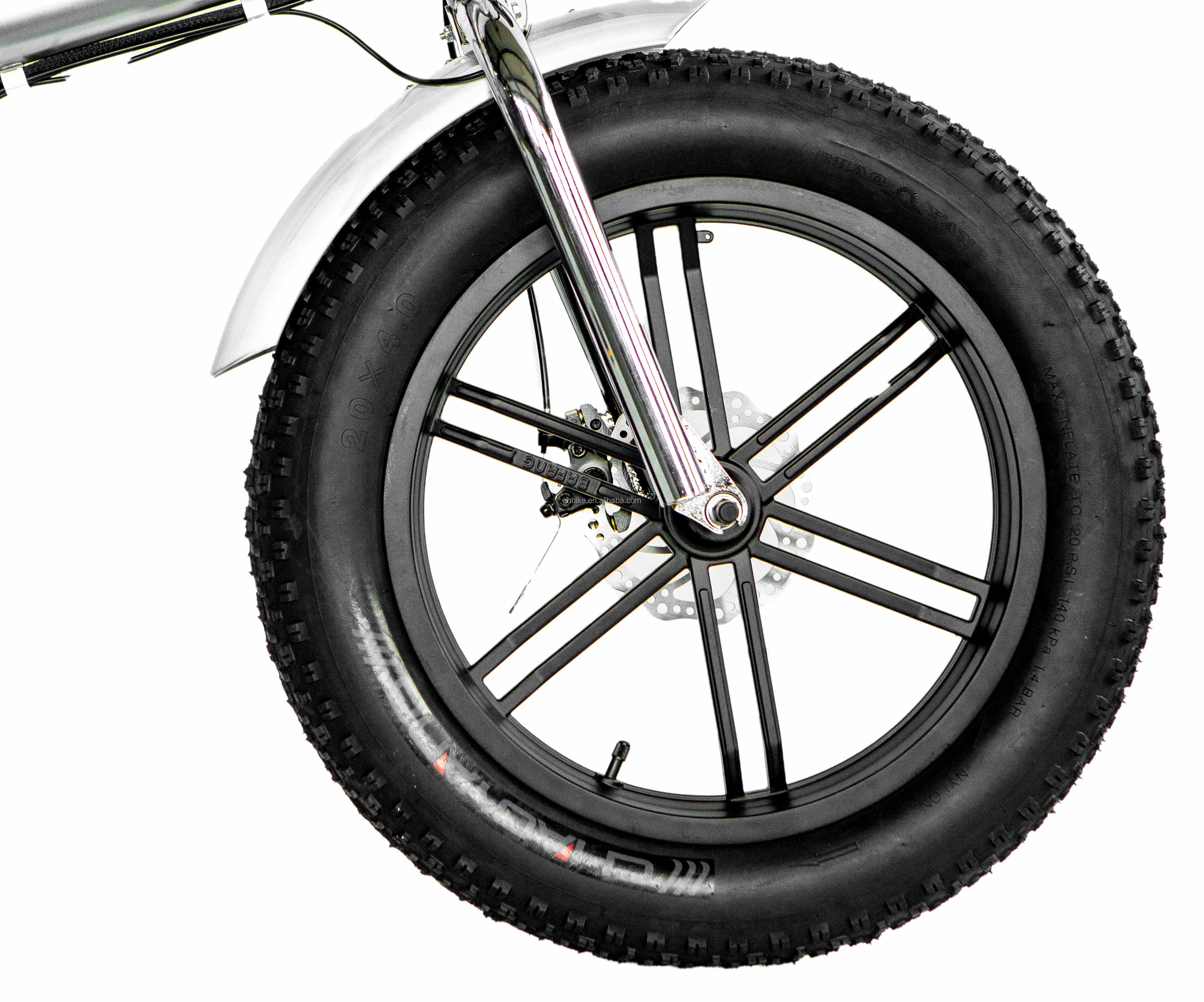 48V 13AH 750W Electric Folding Bike with 20" Foldable Frame and Magnesium Alloy Wheelset