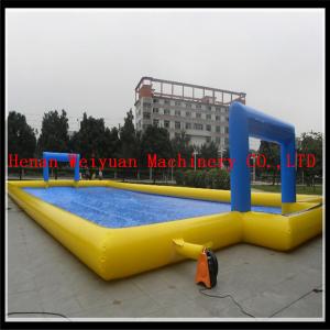 Quality inflatable water soccer field, inflatable water sport game football wholesale