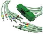 TPU One Piece EKG Lead Wires 3/5 Lead 3.6 Metre Length Blue Wire