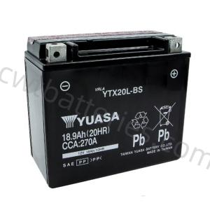 Quality ODM YTX20L-BS YUASA Leisure Battery Replacement For Motorcycle 12V 18Ah wholesale