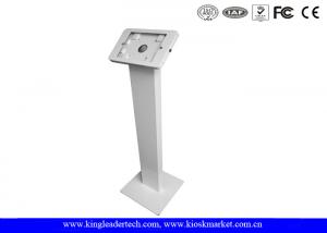 Quality Lockable Round Corner ipad kiosk holder , tablet kiosk enclosure with Rugged Stand wholesale