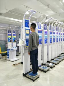 Quality Medical height weight scales with fat mass , blood pressure, body water and BMI wholesale