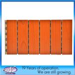 600*600 Stripes Grooved Design Wooden Timber Acoustic Panel with Natural Wood