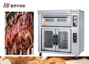 Quality Stainless Steel Commercial high temeprature Electric One Deck Two Tray Bakery Oven With Poofer wholesale
