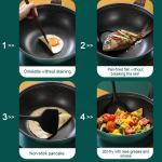 Multi Color Kitchen Cooking Cookware Aluminum Non Stick Wok