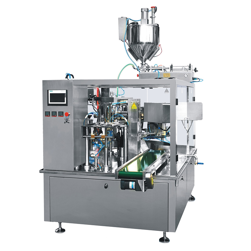 POD Fruit Juice Automatic Rotary Packing Machine POD Premade Pouch Fill And Seal Machine