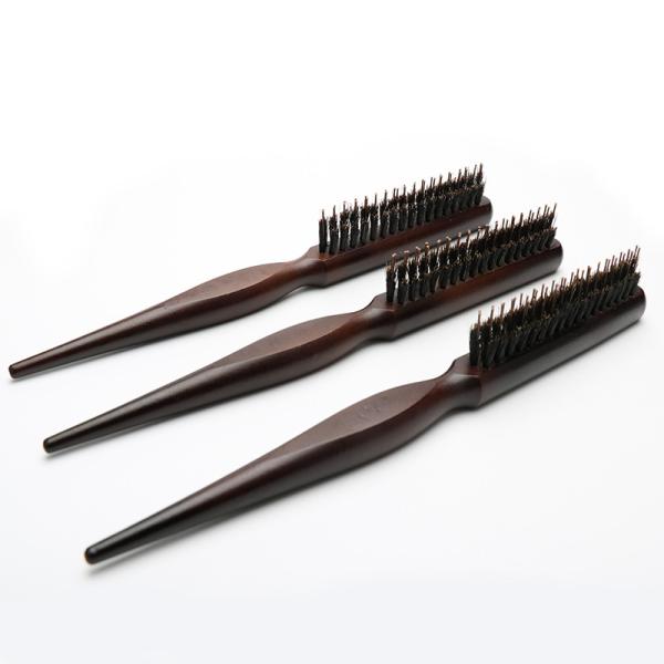 Customer Logo Wooden Teasing Back Salon Hair Brush Comb Hairdressing Styling