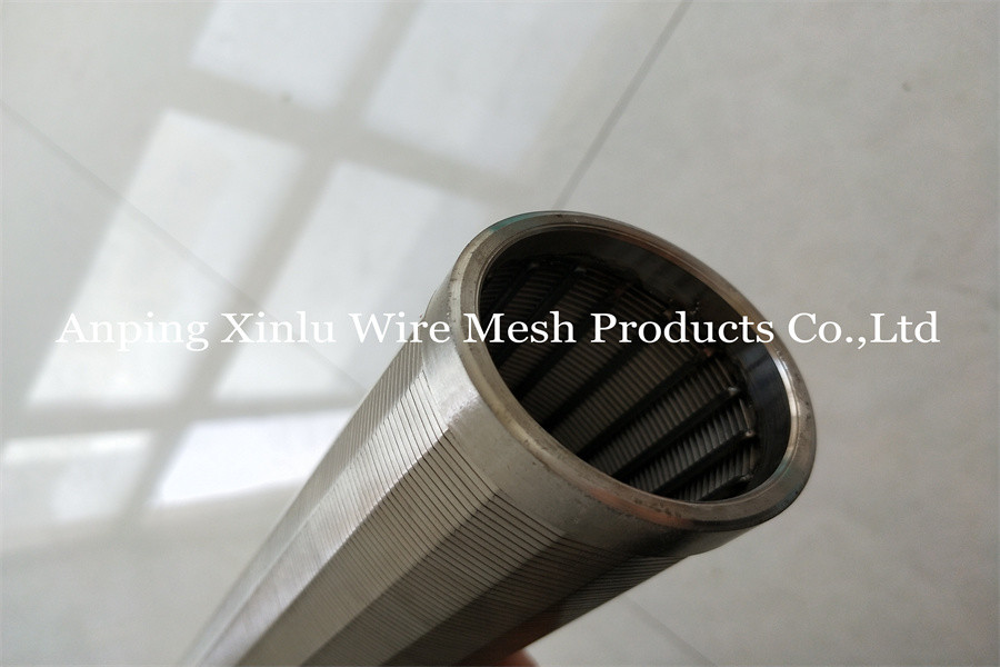 75mm Johnson Vee Wire Wrapped Continuous Slotted Screen Pipe Pump Filter