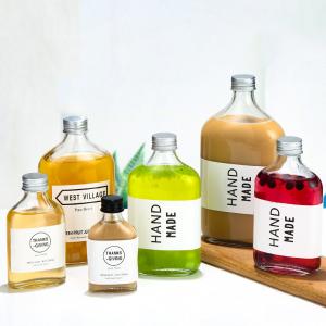 Quality OEM PB Free Flat Crystal Glass Bottles 500ml For Vodka Beverage Juice wholesale