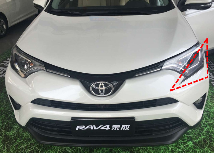 TOYOTA New Auto Accessories For Rav4 2016 Chromed Head Lamp Garnish