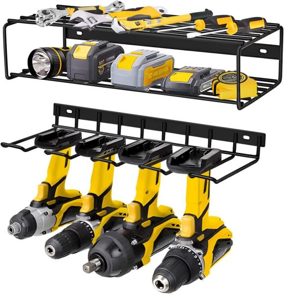Standard 3-Layer Wall Mounted Power Tool Organizer 43*19*10cm Tool Storage