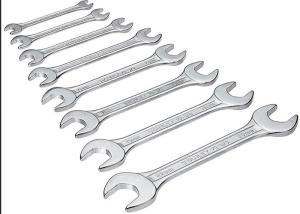 Quality Customized Logo Mirror Polishing Double Open End Spanner Combination Repair wholesale