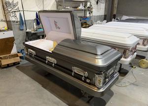 Quality ISO9001 Decorable Stainless Steel Casket Customizable For Funeral Arrangements wholesale
