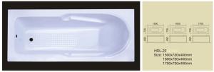 Quality Acrylic bathtub, simple bathtub, common bathtub,sanitary ware, bathroom bath tub HDL-20 wholesale