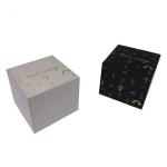 Square Gift Box Foil Stamping Logo Design , Coloured Gift Boxes