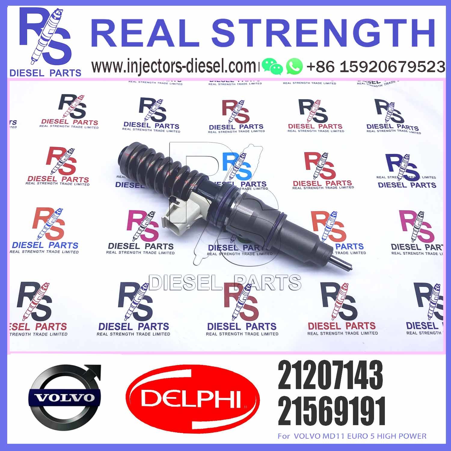 Common Rail Diesel Fuel Injector 21569191 BEBE4J00001 7421207143 for Engine Parts