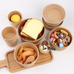 Beverage Food Catering 28ozWholesale Kraft Paper Bowl Light Food Salad Bowl
