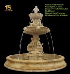 Burnish Female Naked Statue , Sandstone Naked Lady Garden Statue