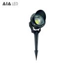 IP65 waterproof round black D140xH315mm outdoor 3W LED lawn spike lights for