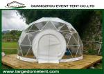Transparent 6m Geodesic Dome Tent Greenhouse With PVC Windows