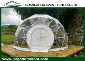 Quality Transparent 6m Geodesic Dome Tent Greenhouse With PVC Windows wholesale