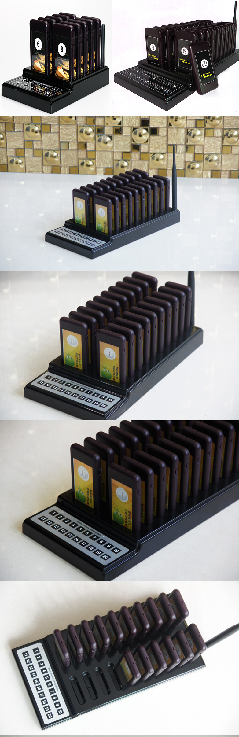 Best price long range frequency 433Mhz wireless queue management system for restaurant and cafe