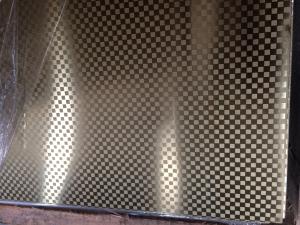 Quality 201 Embossed Stainless Steel Sheet With Titanium Color Manufacturers In China Foshan wholesale