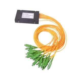 Quality Durable Fiber Optic Splitter Box ABS Type , 2.0mm Passive Fiber Optic Splitter 1x16 wholesale