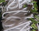 Crocodile dental stretchy cord plastic patient napkin bib clips white/black w