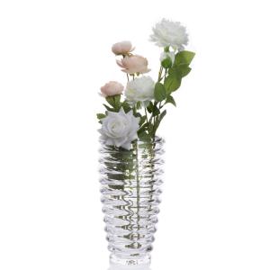 Quality High Quality Transparent Round Pattern Flower Glass Vase wholesale