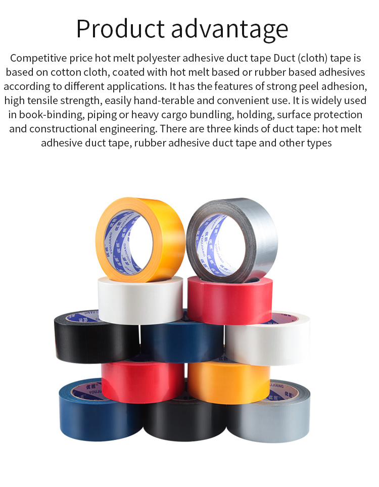 Heavy Duty Industrial Gray Silver Duct Tape Waterproof Double Sided Acrylic Adhesive