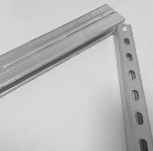 Quality Durable Silver Slotted Strut C Channel / Galvanized U Channel 41mm X 41mm wholesale