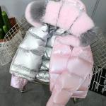 Fox Fur Collar Down Jackets Bubble Coats Women Short Coats for Ladies Puffer