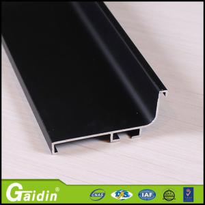 Quality Alloy 6063 Champagne Brushed Aluminium Extrusion Profile For Cabinet wholesale