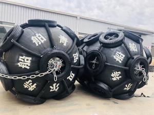 Quality 1000*1500 Aircraft Tyre Chain Inflatable Marine Pneumatic Rubber Fenders ISO17357 wholesale