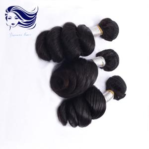 Quality Double Weft 6A Grade Brazilian Hair Extensions Loose Wave Healthy wholesale