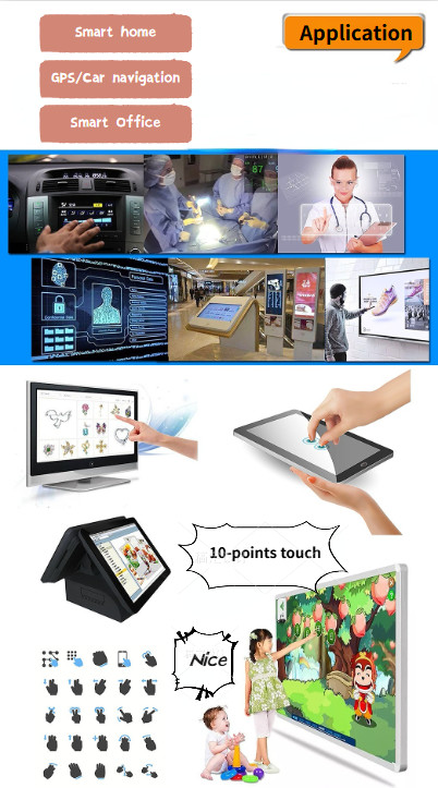 Customized Industrial GG Touch Panel FPC Cable Capacitive Touch Panel Waterproof