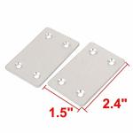 Powder Coated 1.5mm Thickness Straight Mending Metal Flat Bracket Plates Fixing
